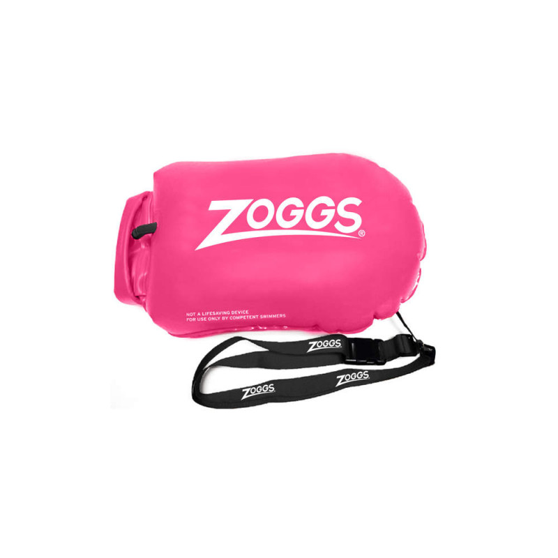 Bouée sécurité nage  ZOGGS Hi VIZ Swim Buoy Pink / Rose  pour Swimrun et nage en eau libre