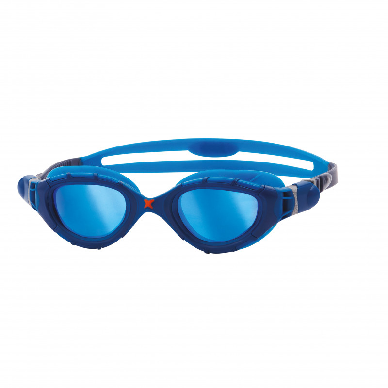 ZOGGS Predator Flex Titanium Blue Blue Mirrored Blue Smaller Fit - Lunettes Natation et Triathlon