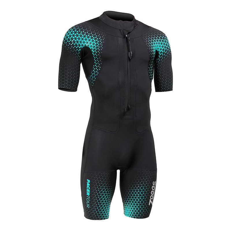 Zoggs PACER Tour SHORTY Black Blue - Combinaison Swimrun Homme