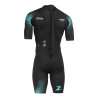 Zoggs PACER Tour SHORTY Black Blue - Combinaison Swimrun Homme