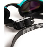 ARENA Cobra Ultra Swipe Mirror - Emerald Peacock - Lunettes Natation Bleu Verres Argent