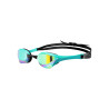 ARENA Cobra Ultra Swipe Mirror - Emerald Peacock - Lunettes Natation Bleu Verres Argent