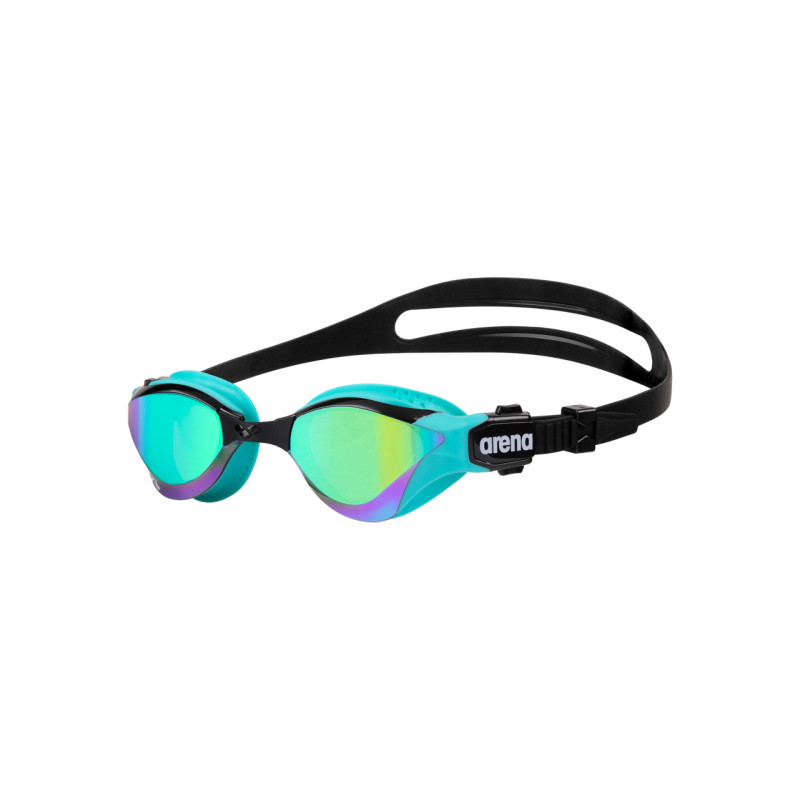 ARENA Cobra TRI SWIPE  Mirror - Emerald Peacock - Lunettes Triathlon et Eau Libre Noir et Jaune 