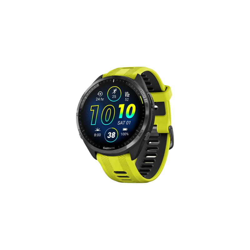 GARMIN 965 Forerunner Noire avec bracelet jaune - Montre GPS Running - EN STOCK