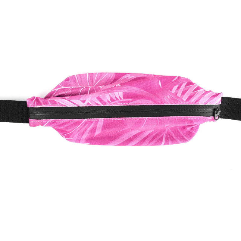 Ceinture RUSH Large Running Pocket - HAWAI PINK - Ceinture extensible porte gels, nutrition, telephone ...