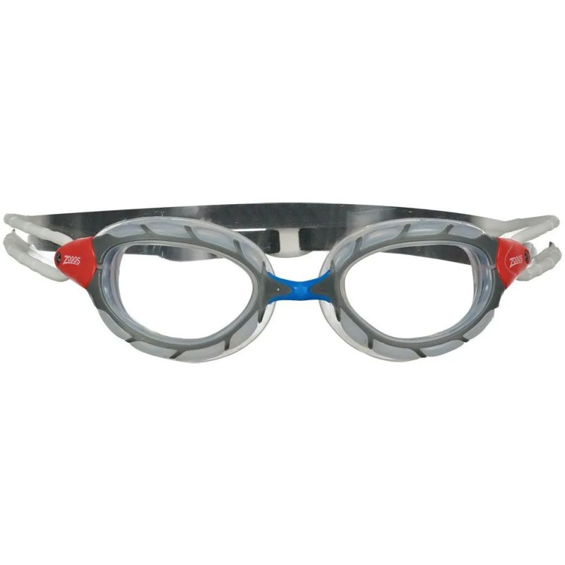 Zoggs PREDATOR CLEAR GREY CLEAR REGULAR  - Lunettes Natation, triathlon, eau libre