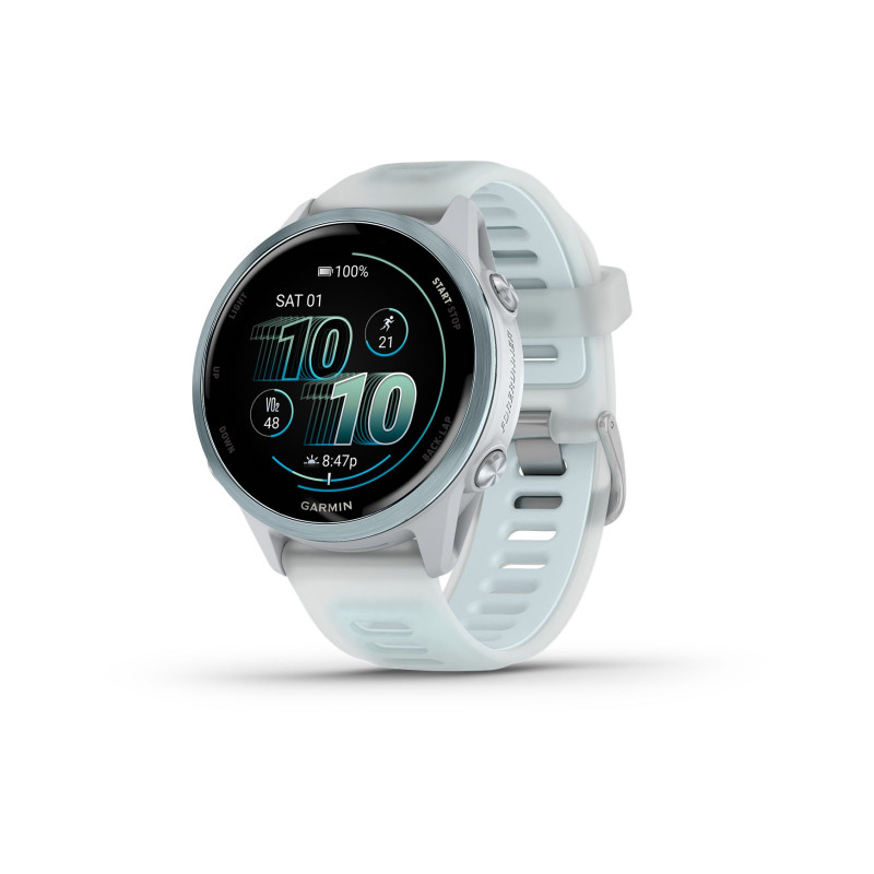 GARMIN Forerunner 570 42mm - Whitestone/Cloud Blue - Montre GPS Running - EN STOCK - OFFRE PROMO EXCLUSIVE  