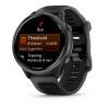 GARMIN Forerunner 570 47mm  -  Aluminium Slate avec bracelet noir translucide/noir Montre GPS Running