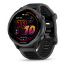 GARMIN Forerunner 570 47mm  -  Aluminium Slate avec bracelet noir translucide/noir Montre GPS Running