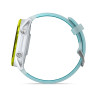 GARMIN Forerunner 570 47mm - Aluminium jaune avec bracelet blanc translucide/Turquoise - Montre GPS Running - EN STOCK 