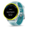 GARMIN Forerunner 570 47mm - Aluminium jaune avec bracelet blanc translucide/Turquoise - Montre GPS Running - EN STOCK 