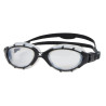 ZOGGS Predator Black Grey Clear Regular Fit - Lunettes triathlon et eau libre
