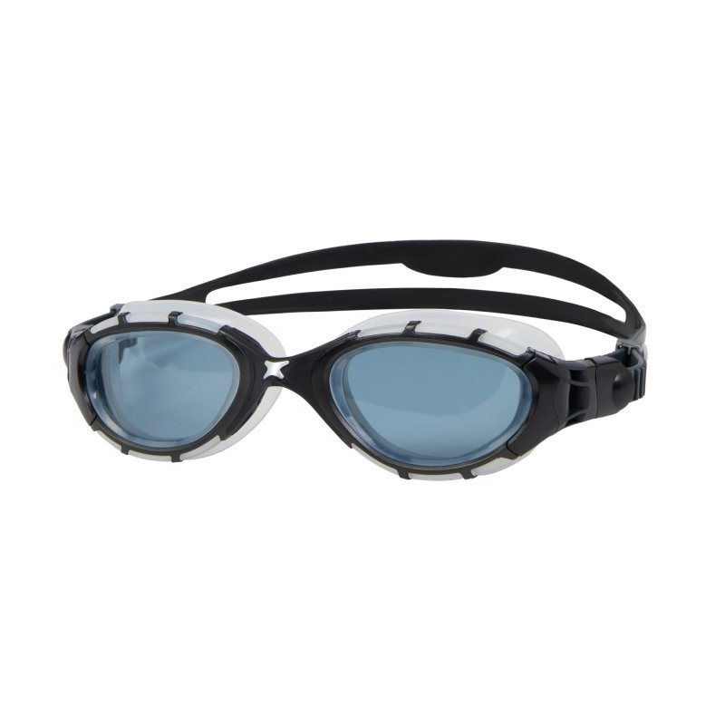 ZOGGS Predator Black Grey Tint Smoke Regular - Lunettes triathlon et eau libre