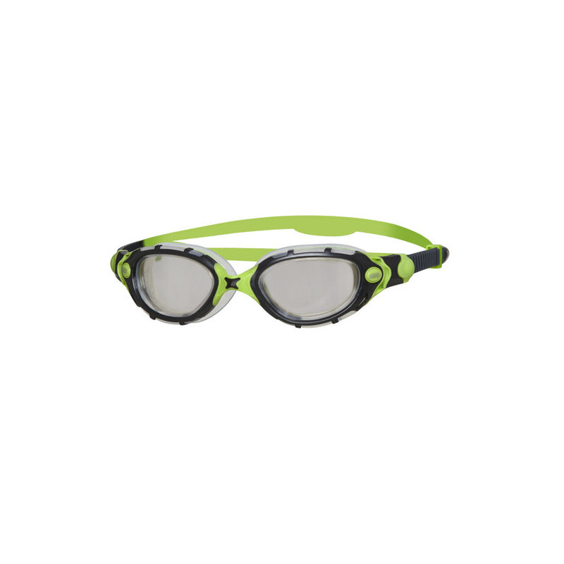ZOGGS Predator Black Green TINT SMOKE REGULAR Lunettes triathlon et eau libre