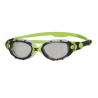 ZOGGS Predator Black Green TINT SMOKE REGULAR Lunettes triathlon et eau libre