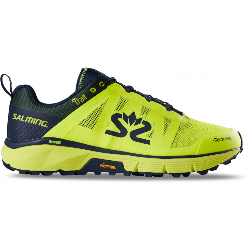SALMING TRAIL T6 Homme Yellow - Navy -  Chaussures Running pour TRAIL et SWIMRUN