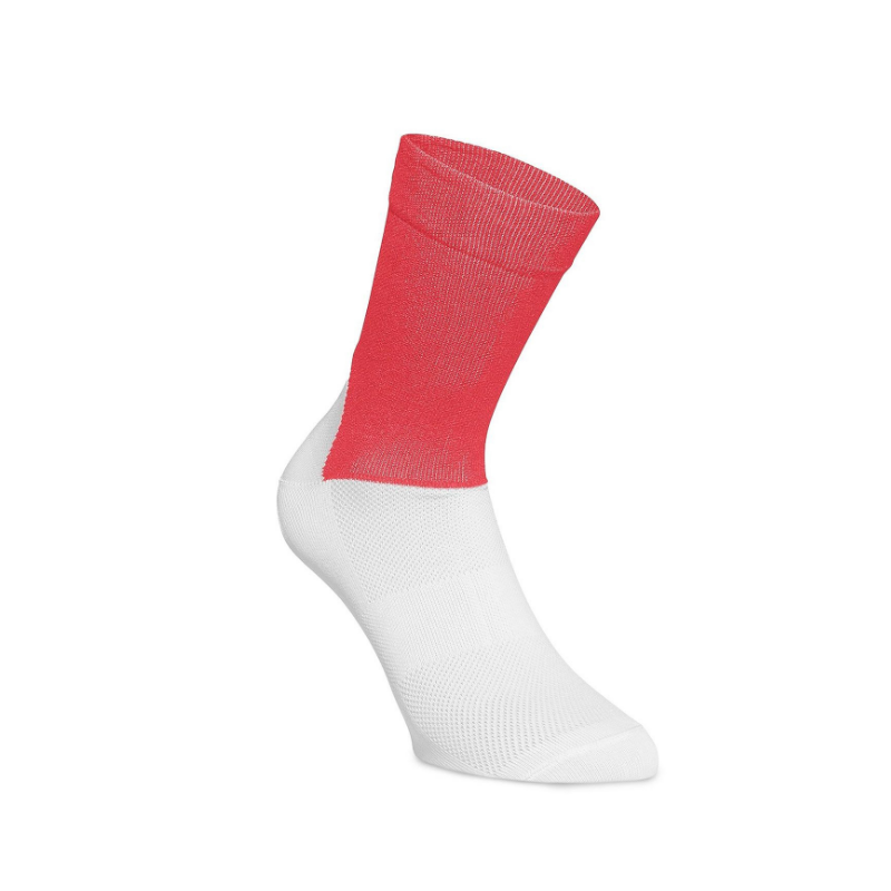 Socquettes POC Essential Road Sock - Flerovium Pink - Hydrogen White