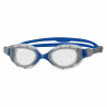 ZOGGS Predator Flex Grey Blue Clear - Smaller Fit - Lunettes Triathlon et natation 