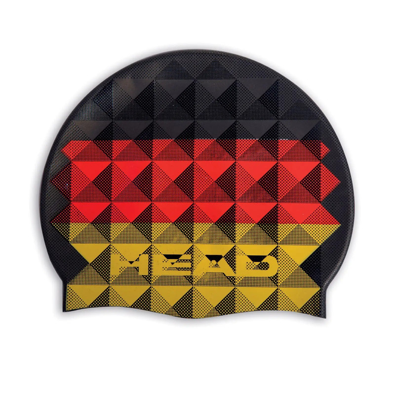 Head SILICONE FLAG Suede Rhoumb GERMANY  - Bonnet de bain Natation Pays