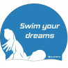 Bonnet de bain SWEAMS Swim your dreams - Blue White